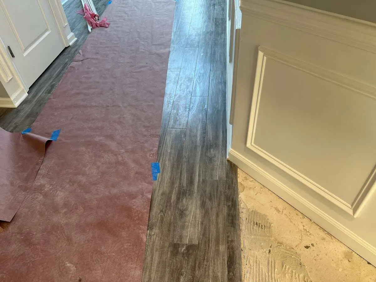 Completed marble shower restoration in Rindge